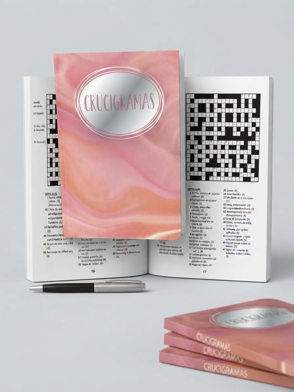 Pocket Puzzle Book - Pink Marble